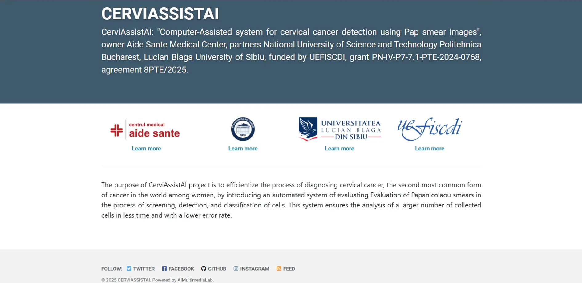 UEFISCDI CerviAssistAI