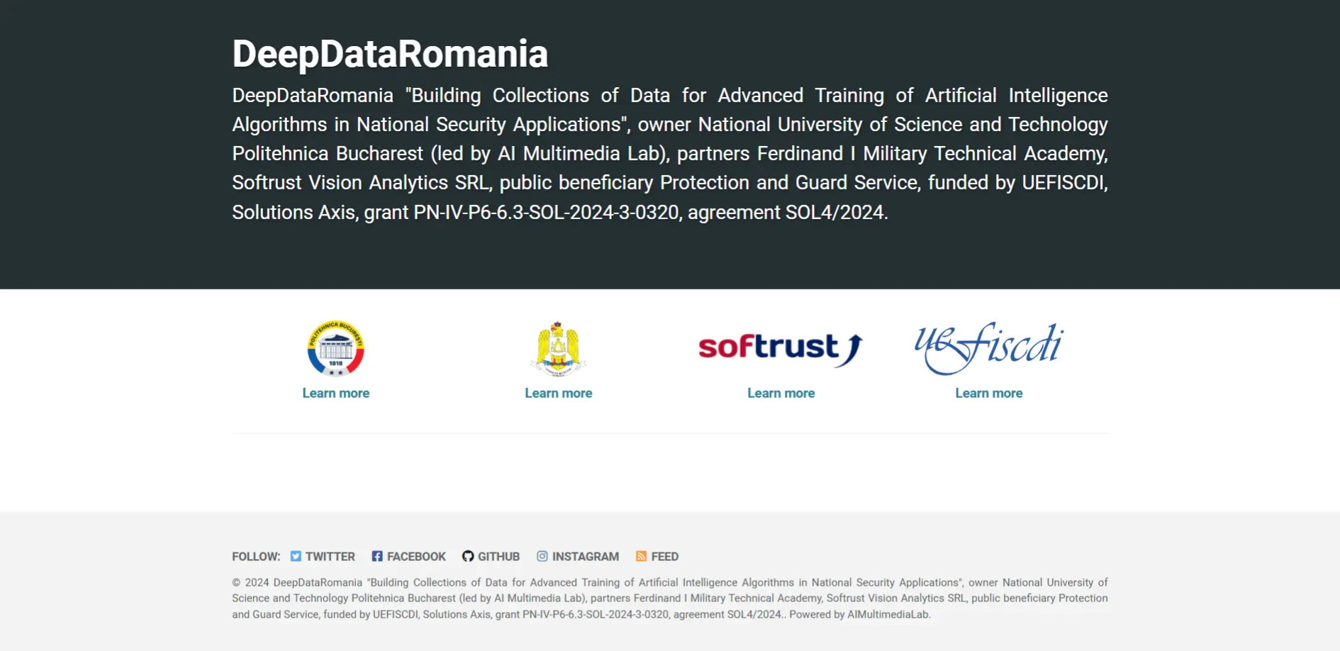 UEFISCDI DeepDataRomania