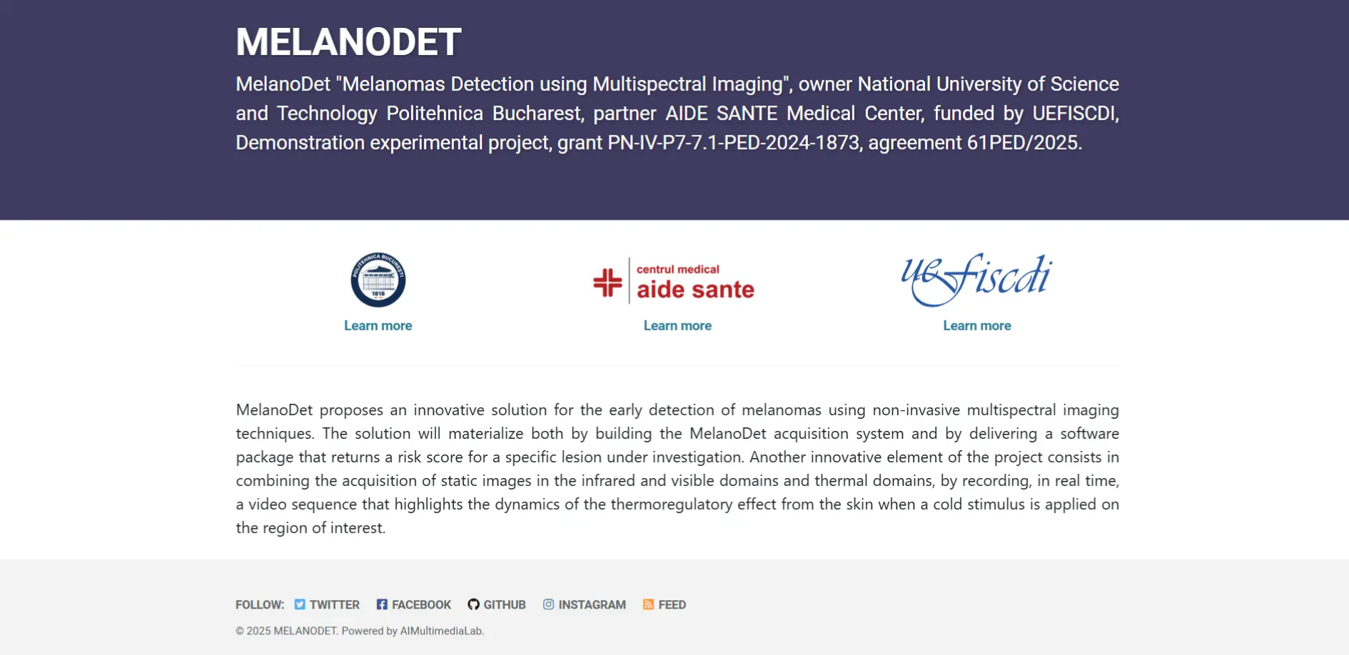 UEFISCDI MelanoDet